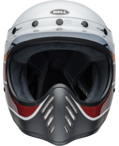 Capacete BELL Moto-3 RSD Saddleback Satin/Gloss - Branco/Preto