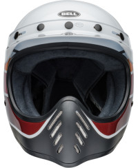 Capacete BELL Moto-3 RSD Saddleback Satin/Gloss - Branco/Preto